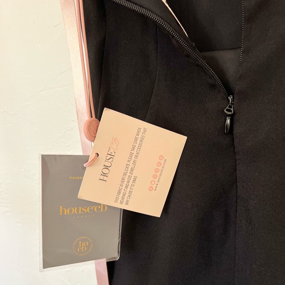 NWT House Of CB “Gloriana” Rhinestone Neckline Bodycon Mini Dress - Picture 10 of 14